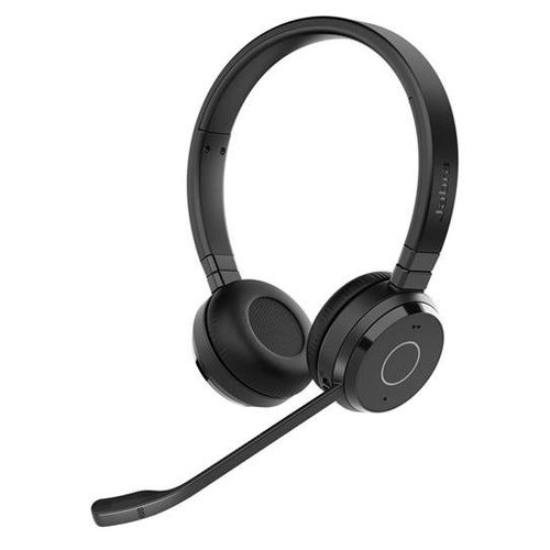 Jabra Evolve 65 TE Stereo - Micro-casque - sur-oreille - Bluetooth - sans fil - USB-A via adaptateur Bluetooth - isolation acoustique - Certifié pour Microsoft Teams