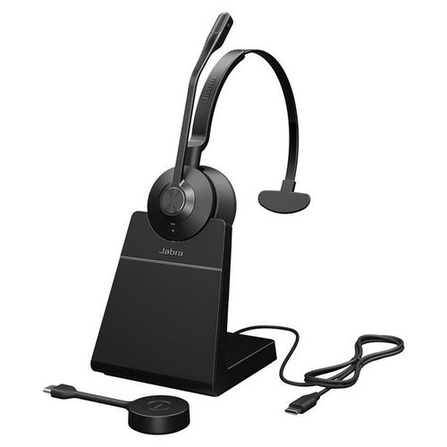 Jabra Engage 55 SE Mono - Micro-casque - sur-oreille - DECT - sans fil - USB-C via adaptateur DECT - certifié UC