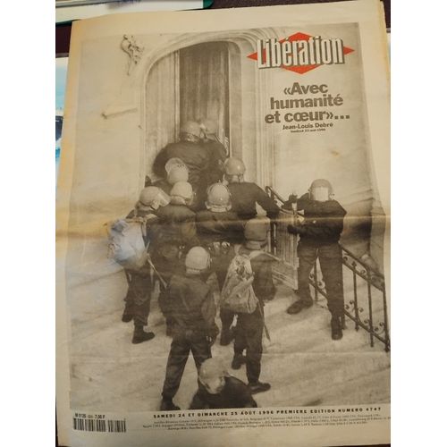 Journal Liberation N°4747 Du 25/8/1996 : L'Assaut Policier Sur L'Eglise Saint Bernard Occupee Par Des Sans Papiers