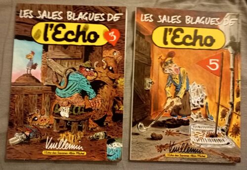 Lot Bd Vuillemin Les Sales Blagues De L' Echo 3 Et 5 Tbe