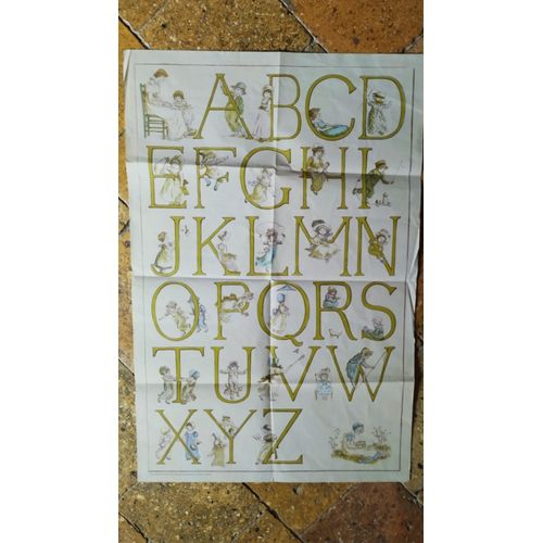 Abc By Kate Greenaway Poster Printed In England