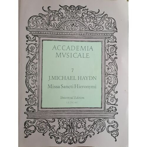 Accademia Musicale 7 - J. Michael Haydn - Missa Sancti Hieronymi