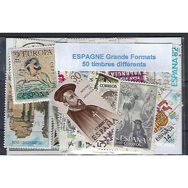 Espagne Commémoratifs Grands Formats 50 Timbres Différents