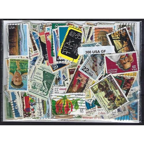 Etats-Unis Commémoratifs Grands Formats 300 Timbres Différents