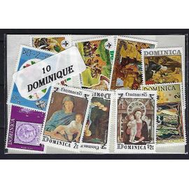 Dominique 10 Timbres Différents