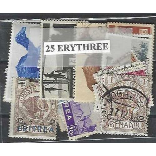 Erythrée 25 Timbres Différents