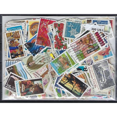 Etats-Unis 300 Timbres Différents