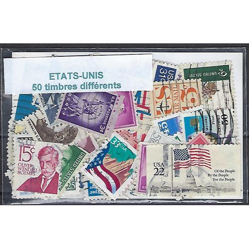 Etats-Unis 50 Timbres Différents