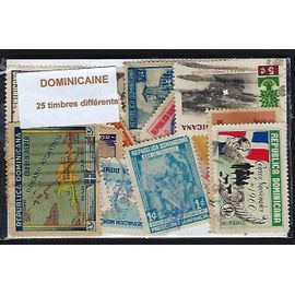 Dominicaine République 525 Timbres Différents