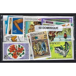 Dominique 50 Timbres Différents