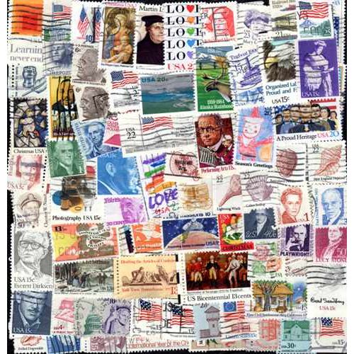 Etats-Unis 1000 Timbres Différents