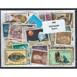 Espagne 100 Timbres Différents