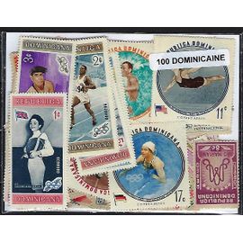 Dominicaine République 100 Timbres Différents