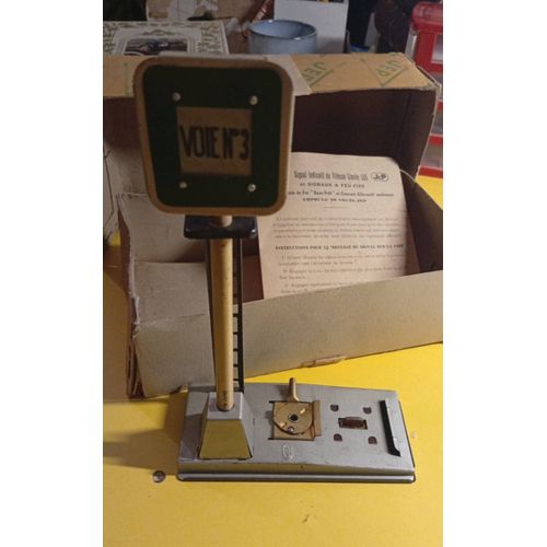 Train Jep Panneau De Signalisation Avec Sa Boîte Et Fiche Explicative-Jep