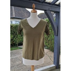 Top Blanche Porte Kaki