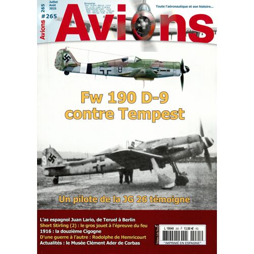 Avions 265 Fw 190 D-9 Contre Tempest Un Pilote De La Jg 26 Témoigne