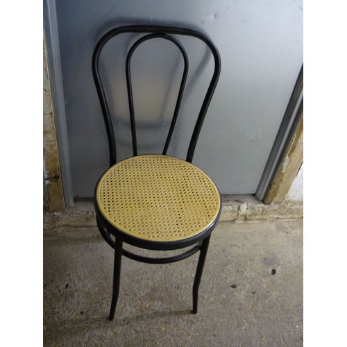 Chaise Bistrot salle à manger en métal Noir