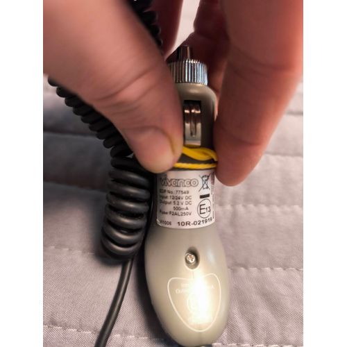 Chargeur Allume-Cigare Vivanco – 5.2V / 500mA – Connecteur LG