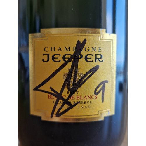 Bouteille De Champagne Blancs De Blancs Jeeper Dédicacée Pas Tony Parker #9