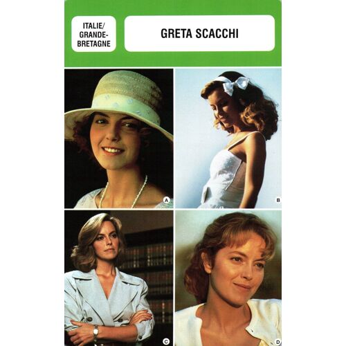 Fiche Monsieur Cinema Greta Scacchi