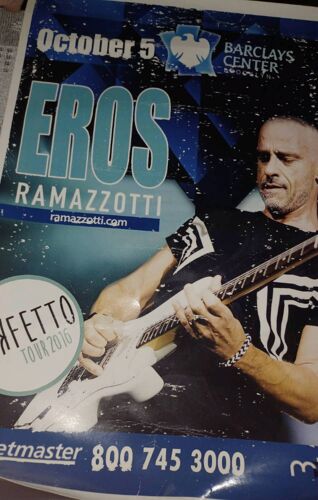 Affiche Concert Eros Ramazzotti Barclays Center Brokling 2016