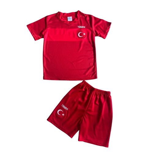 Ensemble Maillot Et Short De Foot Enfant Inpiré De La Turquie (Taille 4 À14 Ans)