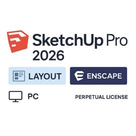 Sketchup Pro 2026 Licence À Vie - Inclut Layout & Enscape - Pc/Windows -