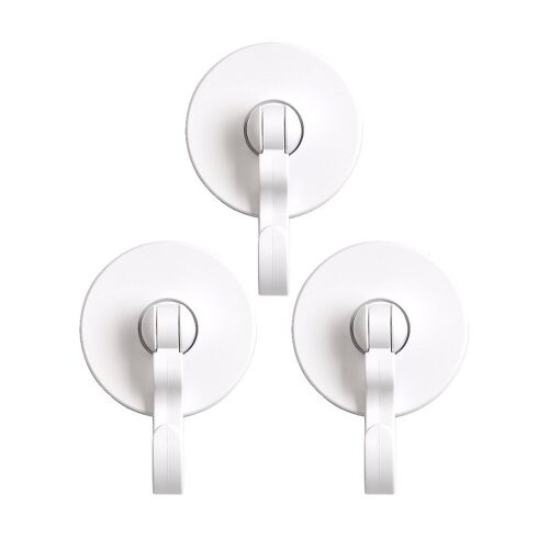 Lot de 6 crochets auto-adhésifs rotatifs à 360°, crochet mural sans perçage, crochet de plafond adhésif, crochets multi-usages, crochets adhésifs transparents étanches (Ma