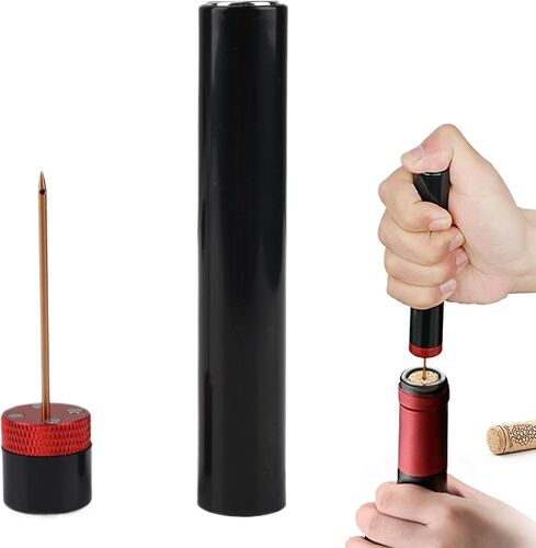 Tire-Bouchon À Air Comprimé, Tire-Bouchon À Air Comprimé En Aluminium, Ouvre-Bouteille Portable À Pompe À Vin, Tire-Bouchon À Vin Pour Bar, Fête, Famille