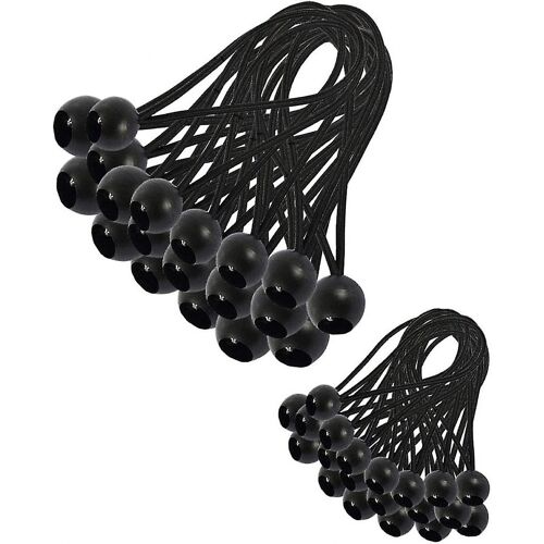 Lot De 30 Tendeurs Élastiques Pour Bâche, Pour Pavillon, Bâche, Camping, Tente, Rideaux (200 Mm Et
