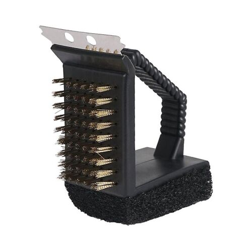 Lot De 2 Brosses Pour Barbecue ¿ Brosse Triangulaire Multifonctionnelle Pour Barbecue, Brosse En Fil De Cuivre ¿ Brosse À Angle Droit, Accessoires De Nettoyage Pour Barbecue
