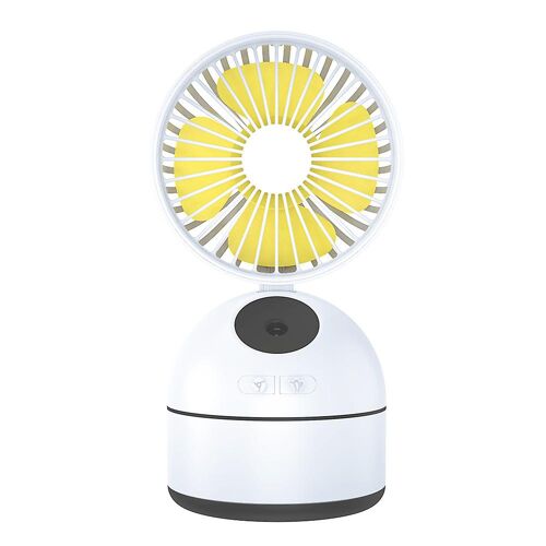 Petit climatiseur avec humidificateur, ventilateur de poche portable USB pour voiture, 98 x 95 x 203 mm, blanc