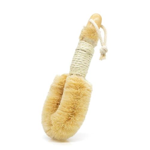 Brosse De Bain Pour Peaux Sèches ¿ Poils En Sisal 100 % Purs Et Naturels. Longueur : 23 Cm. 