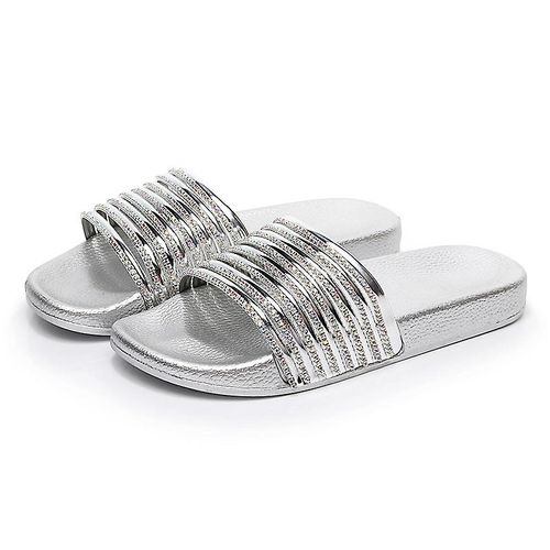 Sandales Plates Pour Femmes, Pour La Plage Et La Piscine, Pantoufles De Bain Et De Douche, Pantoufles D'été Antidérapantes