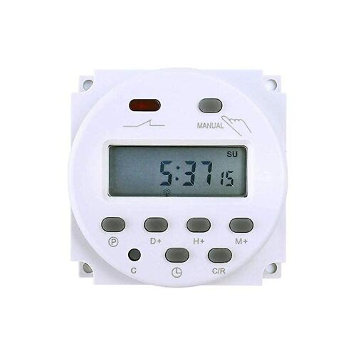 Minuterie électronique DC12V 16A 16 programmes Affichage LCD programmable