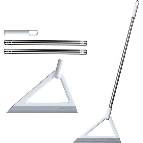 Balai magique télescopique en silicone 2 en 1 pour sols, fenêtres, carrelage, verre, 99 cm