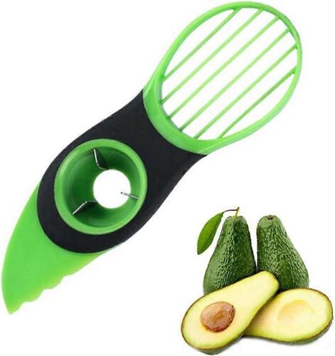 Trancheuse À Avocat 3 En 1, Couteau Coupe-Avocat, Couteau À Éplucher Les Avocats, Ustensiles De Cuisine Pour Dénoyauter Le Beurre De Karité, Machine À Éplucher Les Fruits
