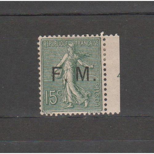 France Fm N°3 Timbre * De 1901 Cote : 80 €
