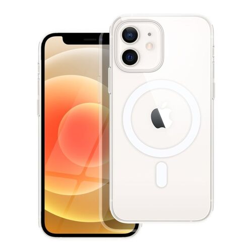 Coque Silicone Renforcé Magsafe Mag Cover Pour iPhone 12 Mini Transparent RPS®