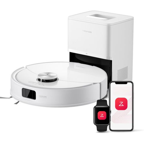 Robot aspirateur et laveur Roborock Q10 S5+ avec vidage automatique blanc