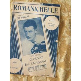 Partition Jo Privat : Romanichelle Pour Accordéon 