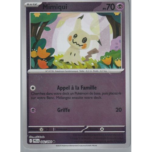 Carte Pokémon - Mimiqui - 042/094 - Reverse - Flammes Fantasmagoriques