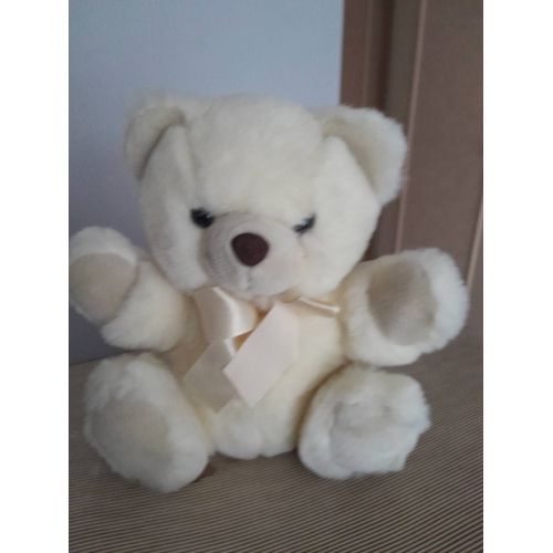 Peluche gros ours creme