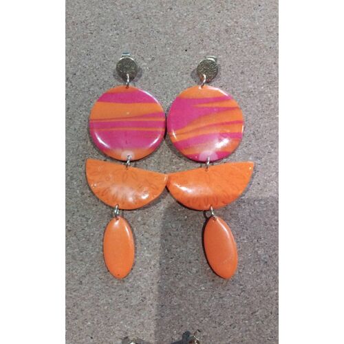 Boucles D'Oreilles En Pâte Polymère