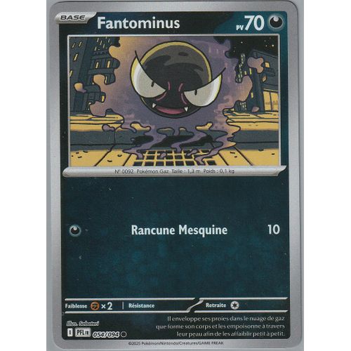 Carte Pokémon - Fantominus - 054/094 - Reverse - Flammes Fantasmagoriques