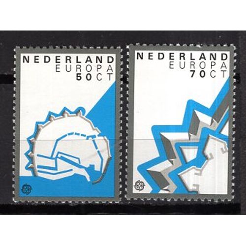 Pays Bas 1982 Paire Europa Faits Historiques Yvert N° 1159-60 Neuf**