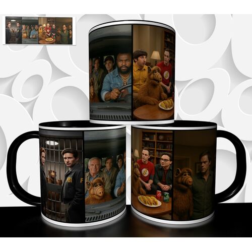Mug Tasse À Café - Serie Vintage Alf In Series Big Bang Theory Dexter Agence Tout Risque X Files 4934