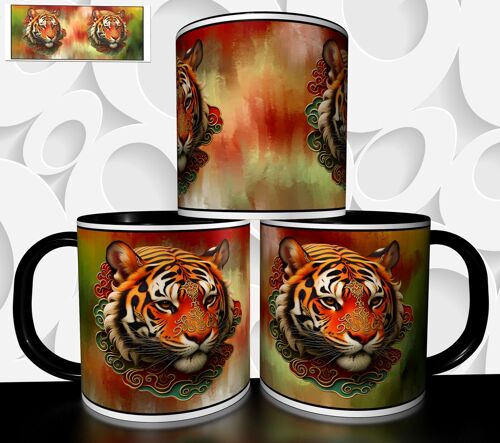 Mug Tasse À Café - Signe Astrologique Chinois Astrologie Chinoise Le Tigre 4986