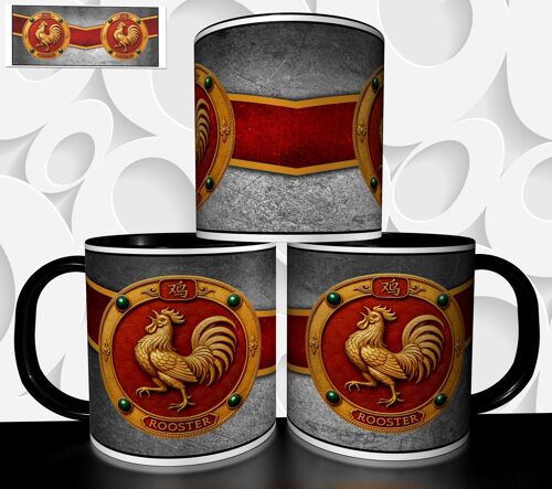 Mug Tasse À Café - Signe Astrologique Chinois Astrologie Chinoise Le Coq 008