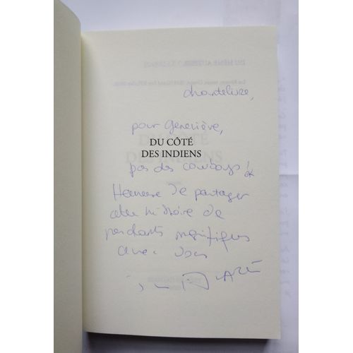 Isabelle Carré Du Côté Des Indiens Avec Un Envoi Autographe Signé 2020 Grasset